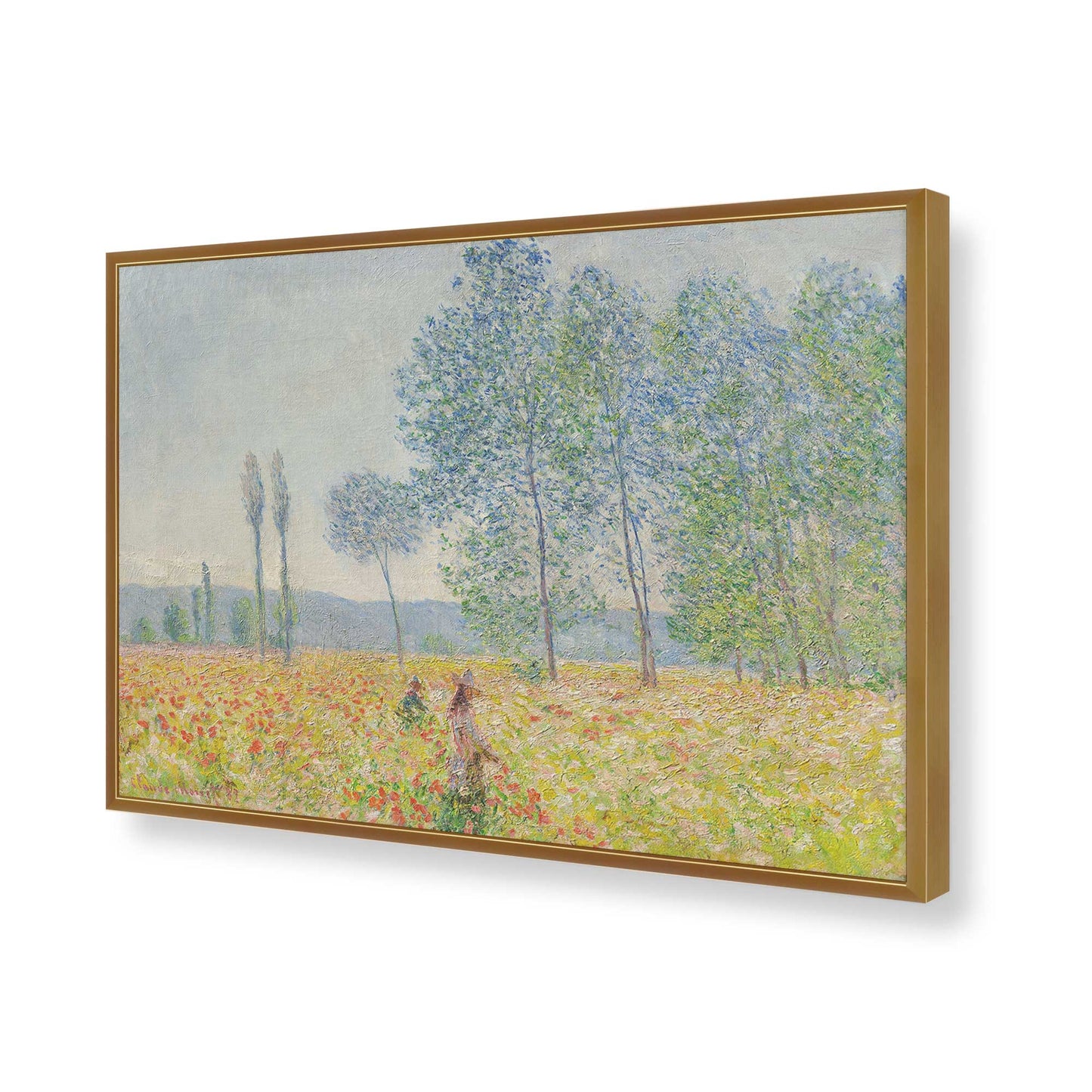 [Color:Polished Gold], Picture of art in a Polished Gold frame of the corner