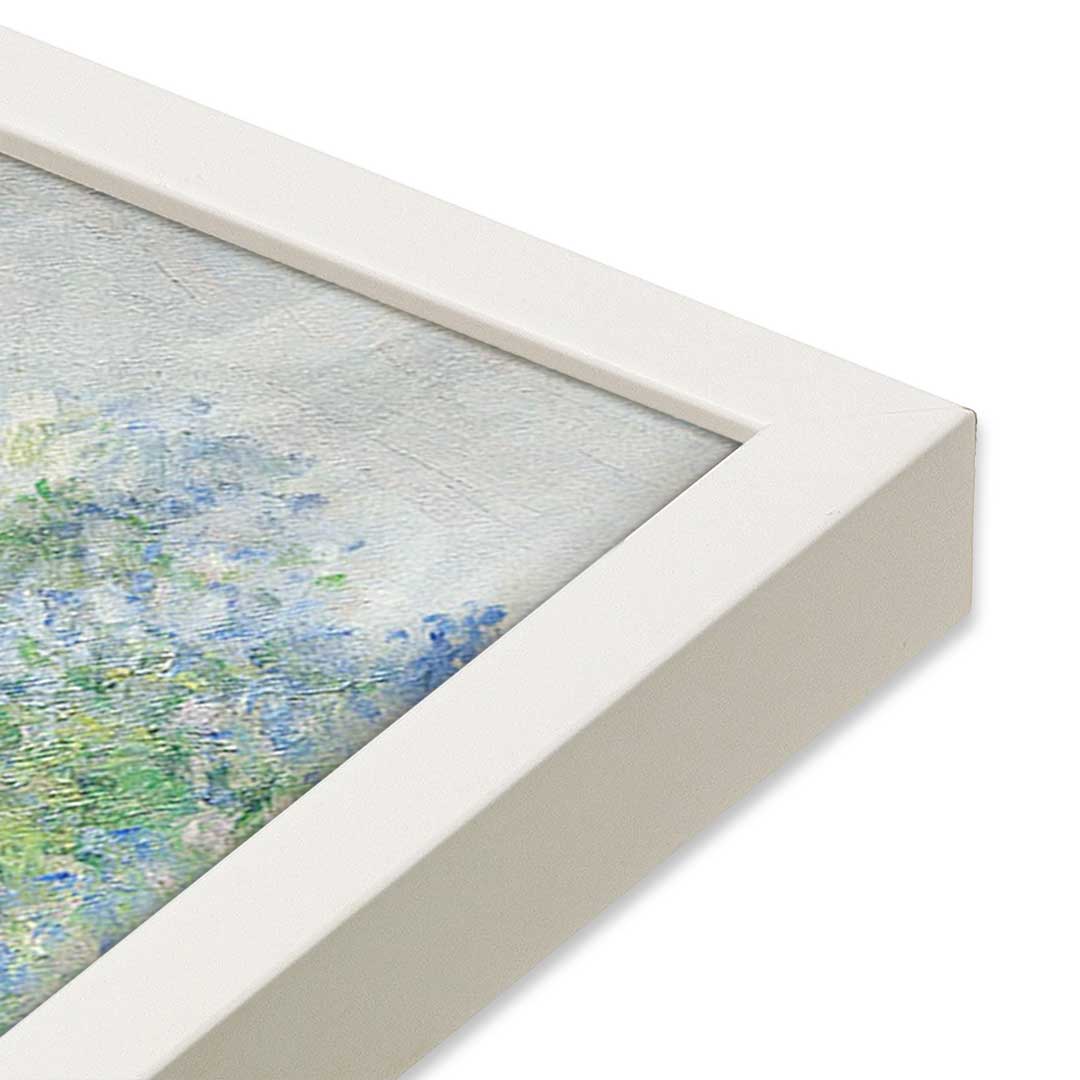 [Color:Opaque White], Picture of art in a Opaque White frame at an angle
