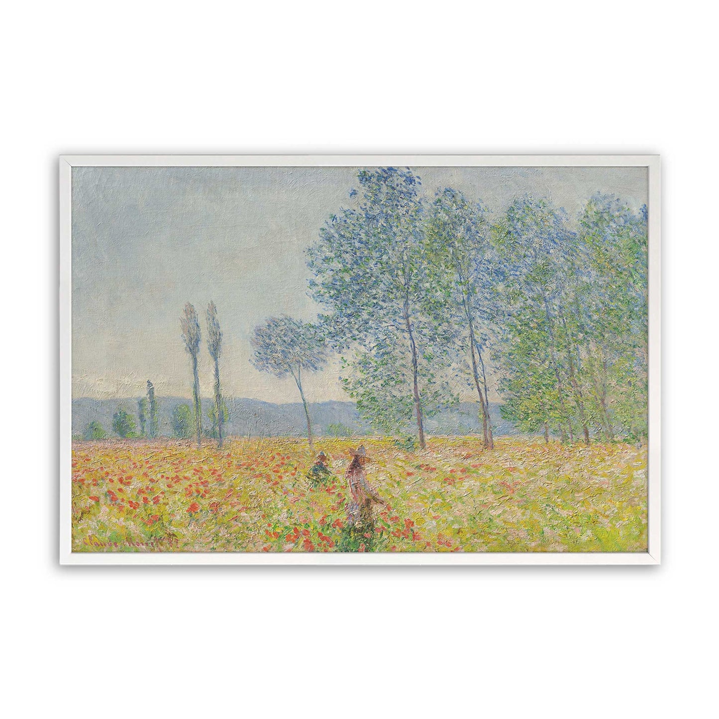 [Color:Opaque White], Picture of art in a Opaque White frame