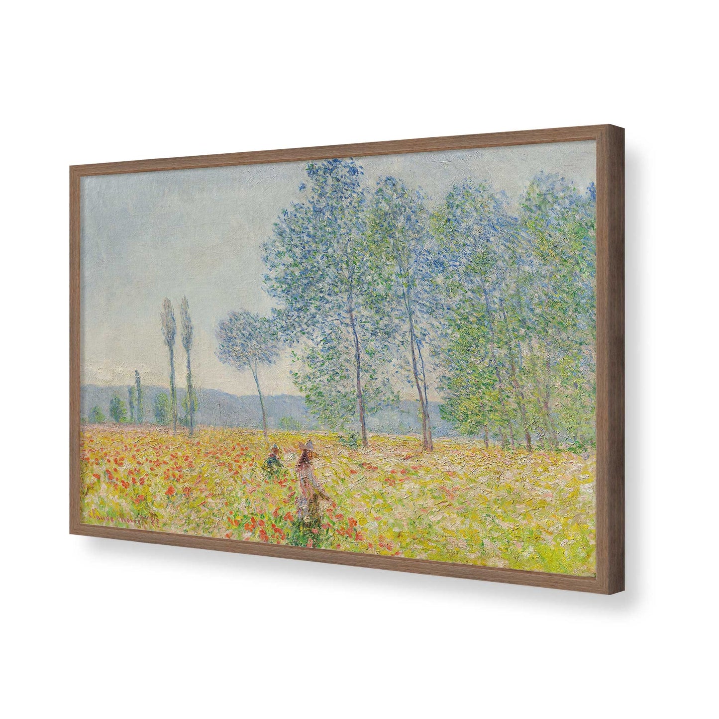 [Color:Walnut], Picture of art in a Walnut frame of the corner