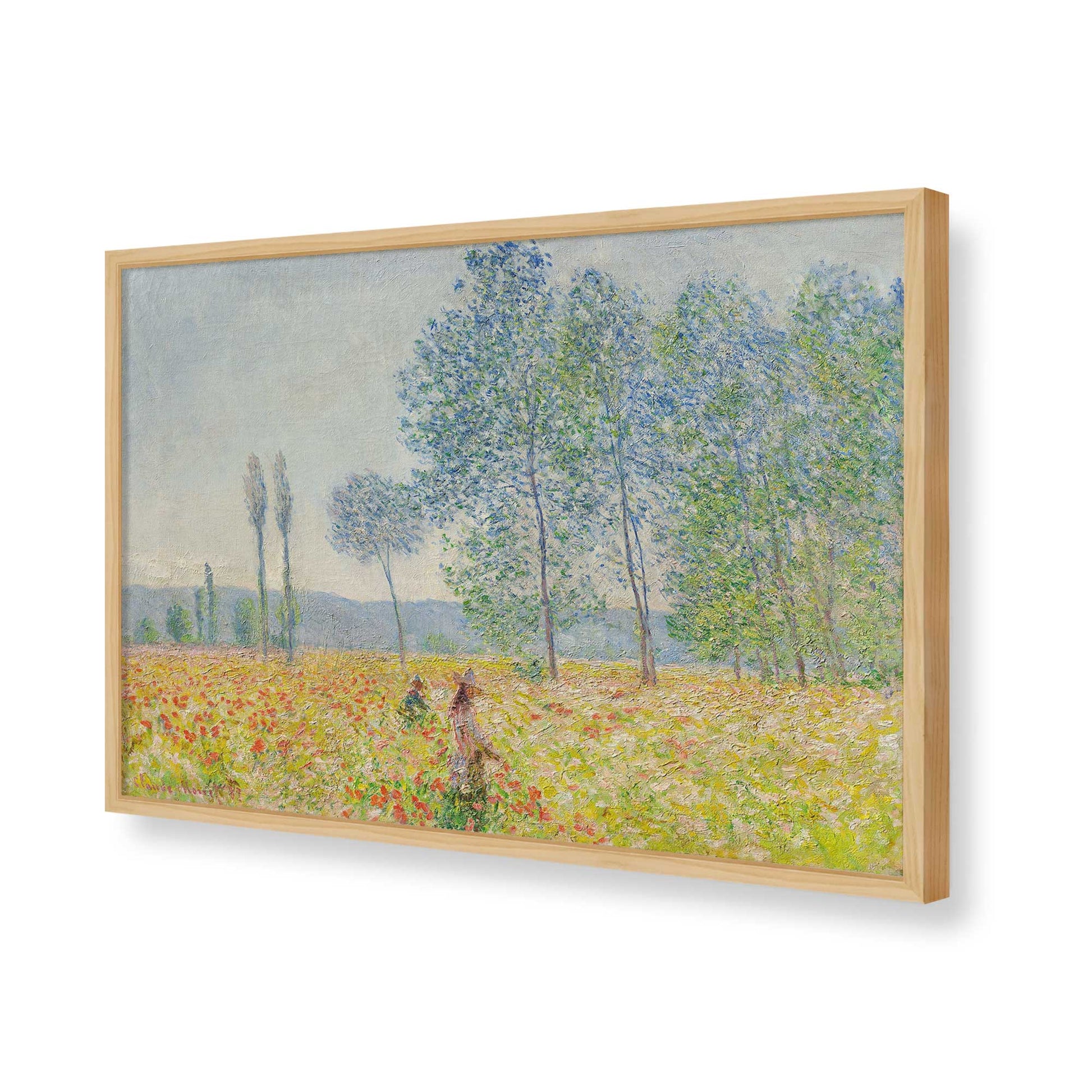 [Color:American Maple], Picture of art in a American Maple frame of the corner