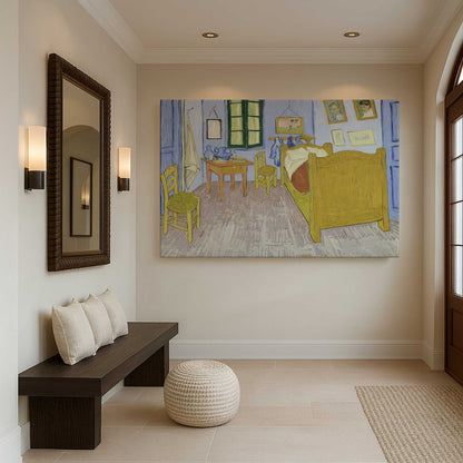[Color:Stretched Canvas], Picture of art in a room
