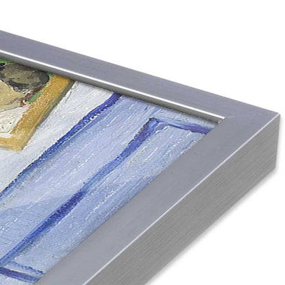 [Color:Polished Chrome], Picture of art in a Polished Chrome frame at an angle