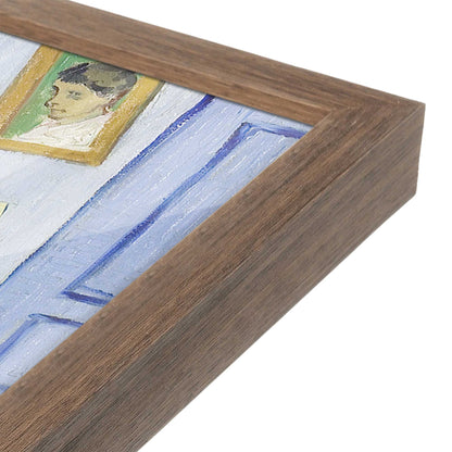 [Color:Walnut], Picture of art in a Walnut frame at an angle