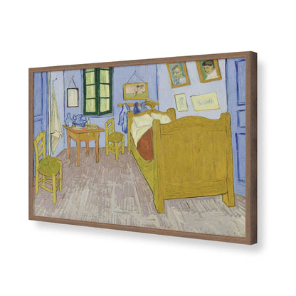 [Color:Walnut], Picture of art in a Walnut frame of the corner