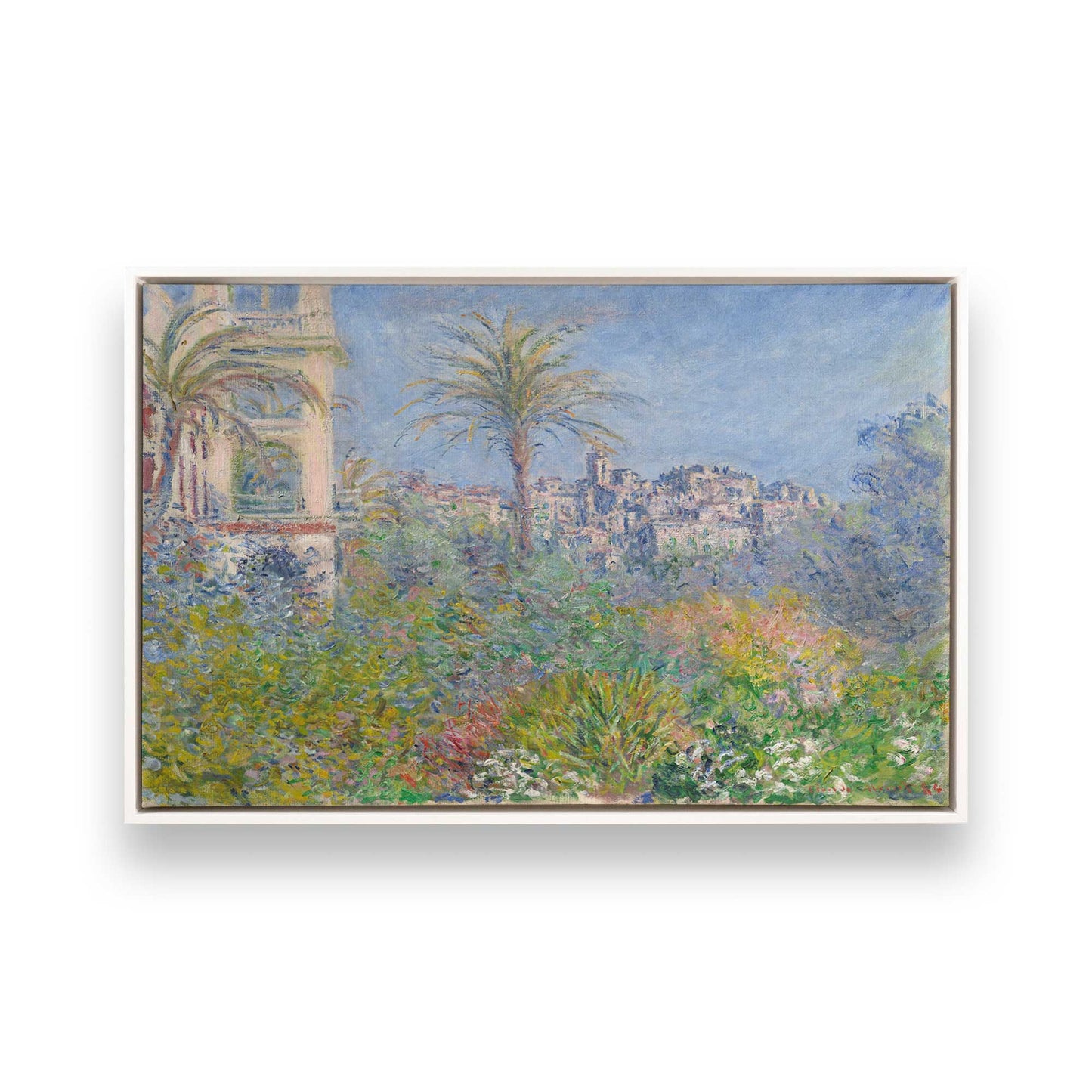 [Color:Opaque White], Picture of art in a White frame