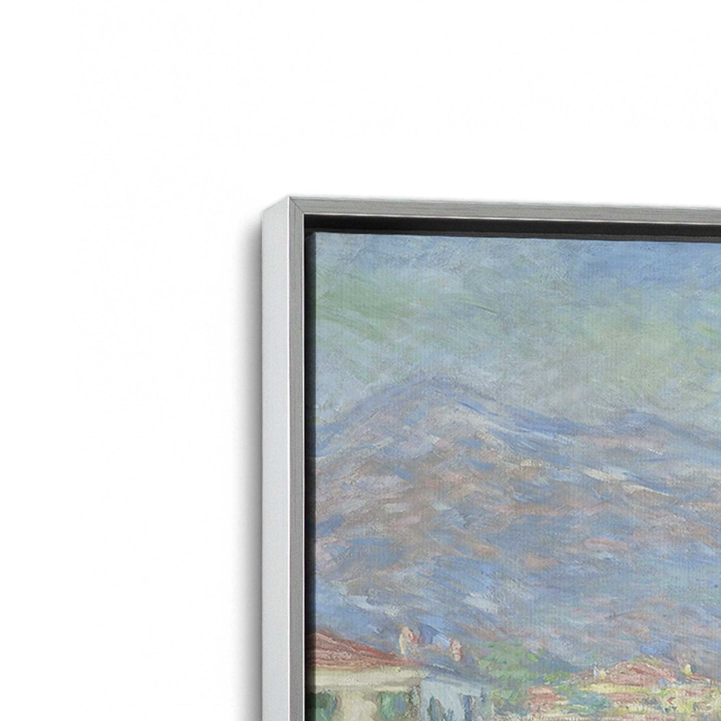 [Color:Polished Chrome], Picture of art in a Polished Chrome frame at an angle