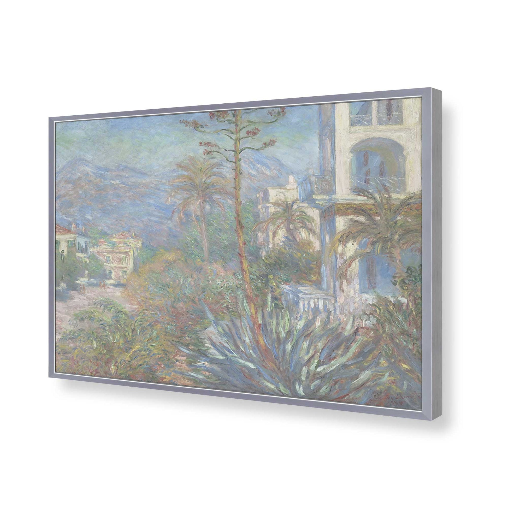 [Color:Polished Chrome], Picture of art in a Polished Chrome frame of the corner
