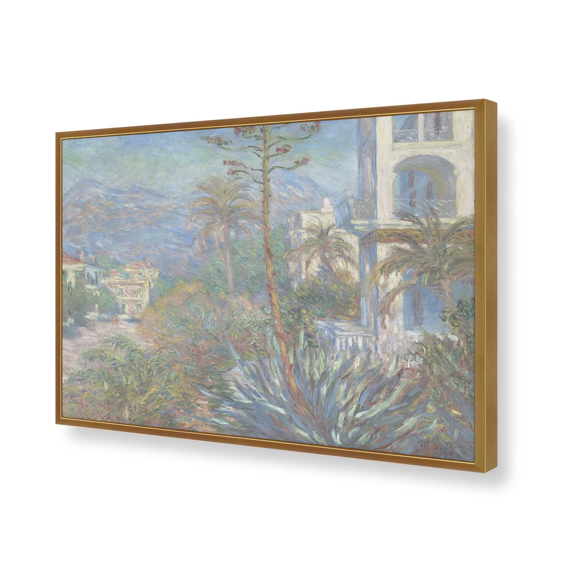 [Color:Polished Gold], Picture of art in a Polished Gold frame of the corner