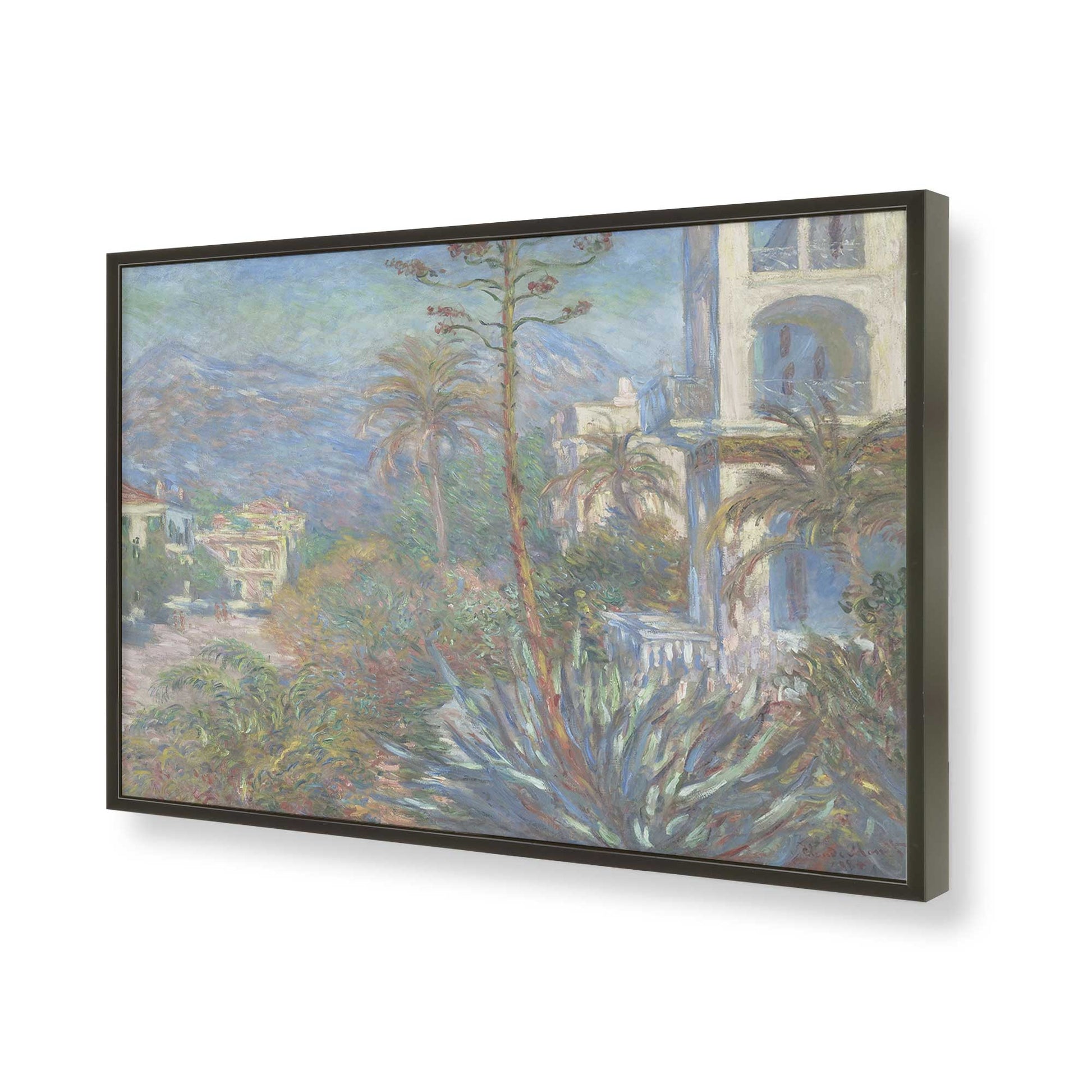 [Color:Satin Black], Picture of art in a Satin Black frame of the corner