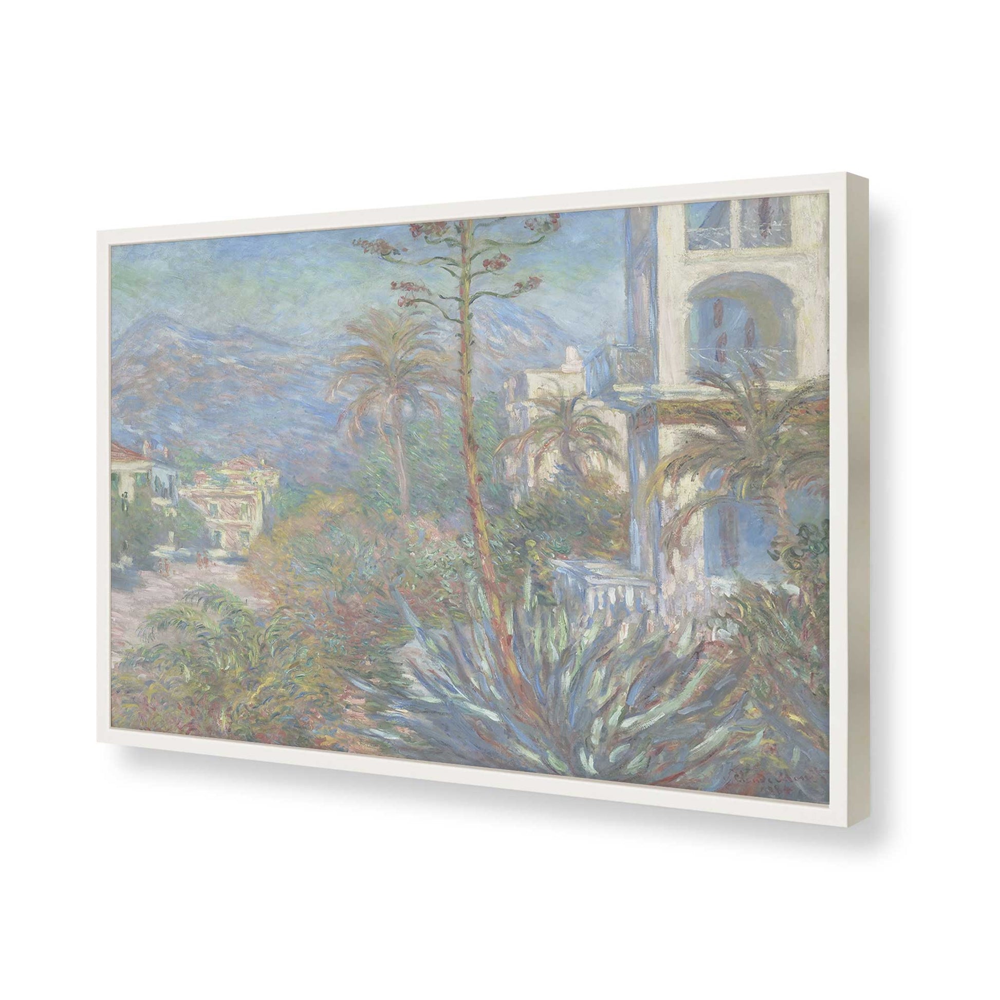 [Color:Opaque White], Picture of art in a Opaque White frame of the corner
