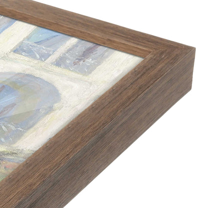 [Color:Walnut], Picture of art in a Walnut frame at an angle