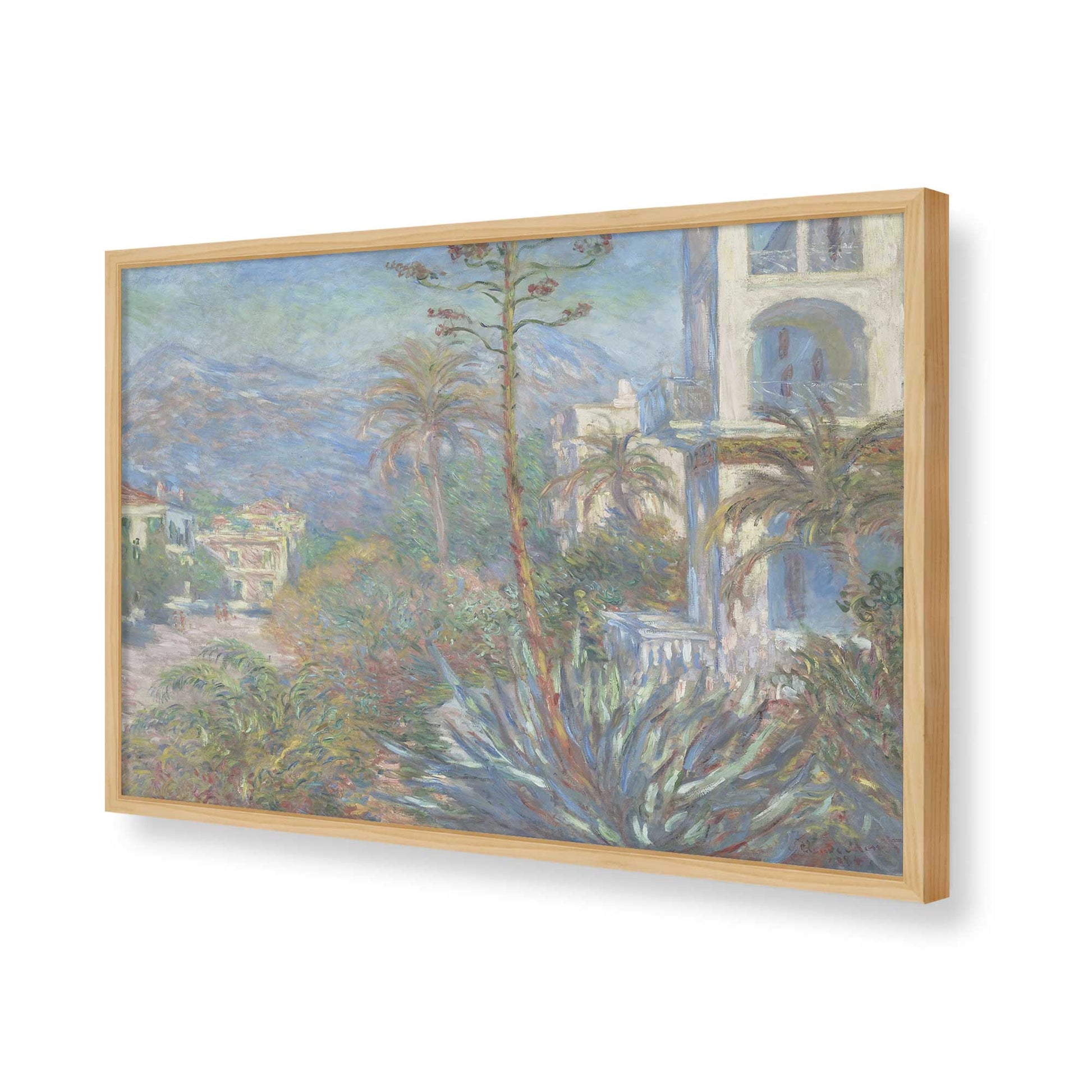 [Color:American Maple], Picture of art in a American Maple frame of the corner