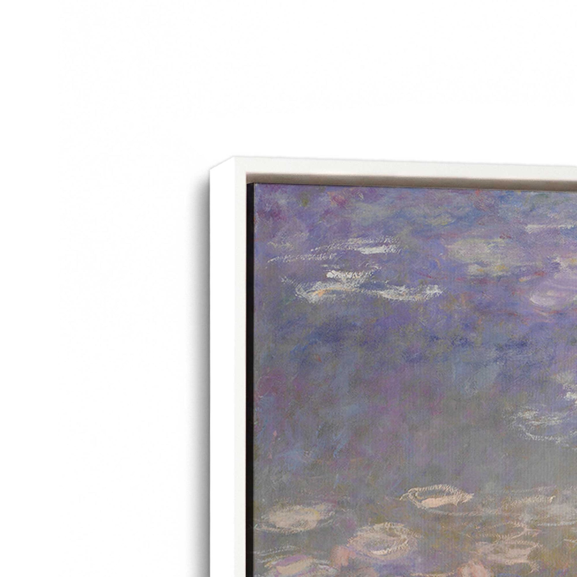 [Color:Opaque White], Picture of art in a White frame at an angle