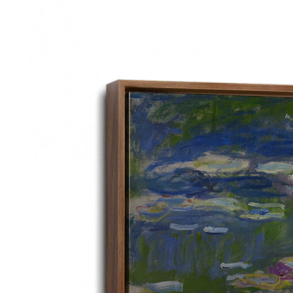 [Color:Walnut], Picture of art in a Walnut frame at an angle