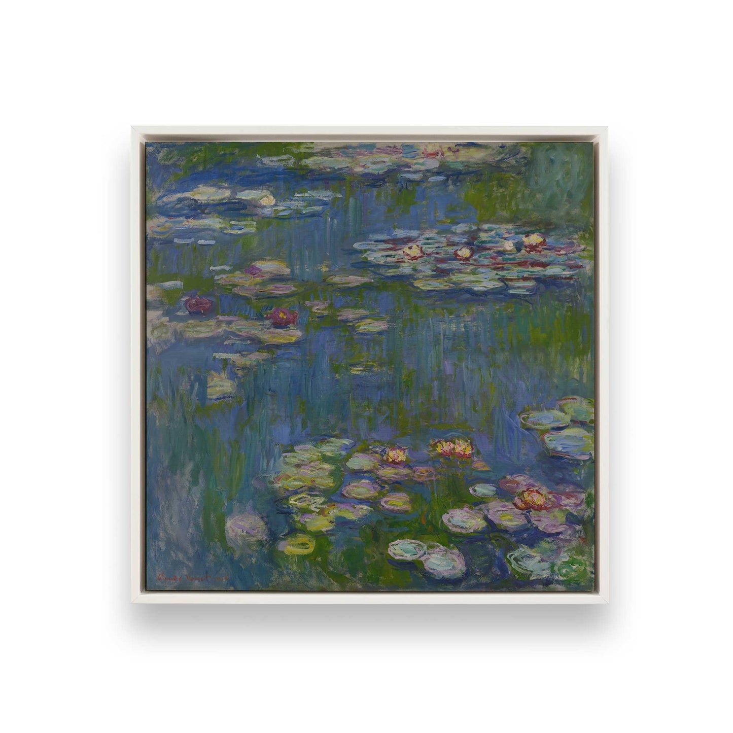 [Color:Opaque White], Picture of art in a White frame