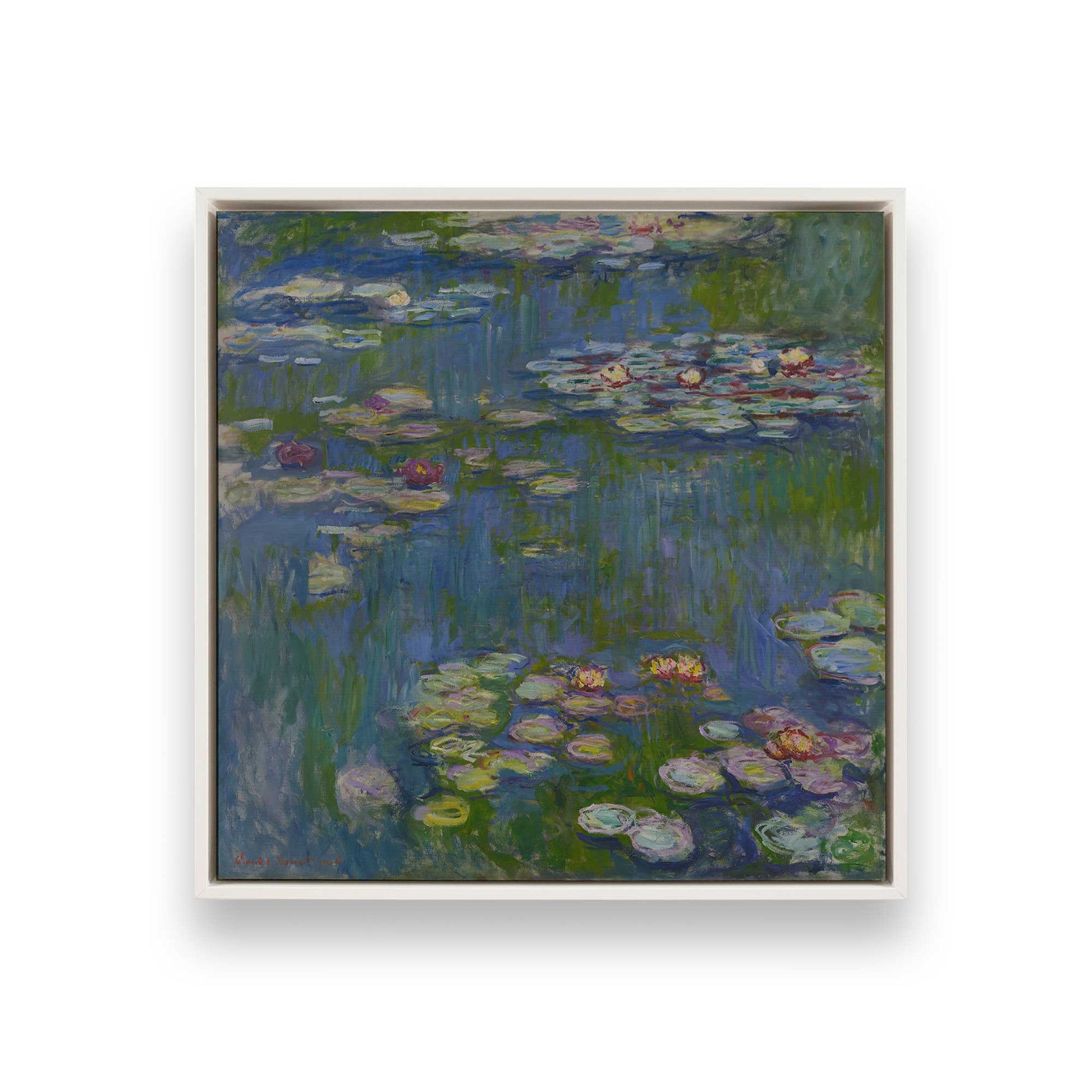 [Color:Opaque White], Picture of art in a White frame