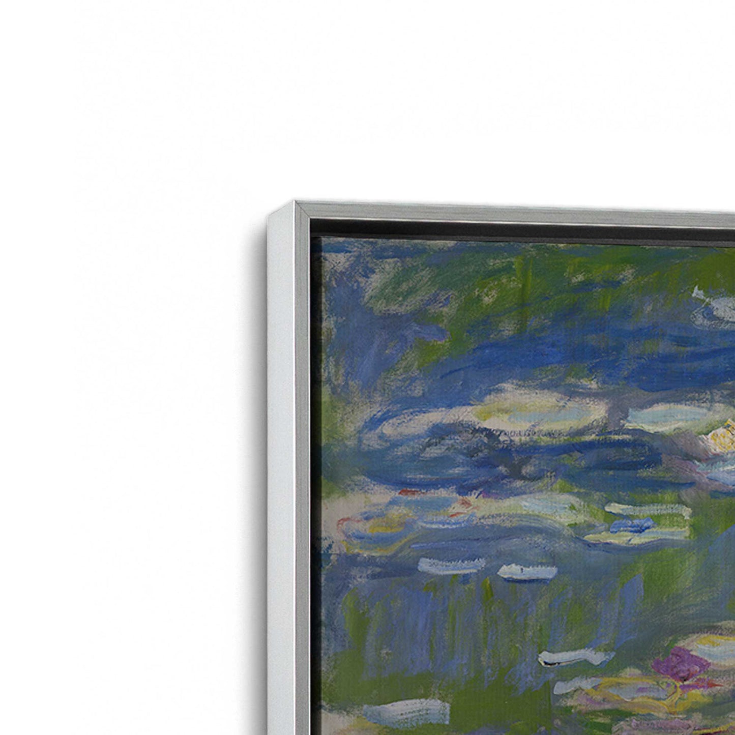 [Color:Polished Chrome], Picture of art in a Polished Chrome frame at an angle