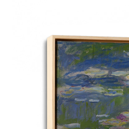 [Color:American Maple], Picture of art in a American Maple frame at an angle