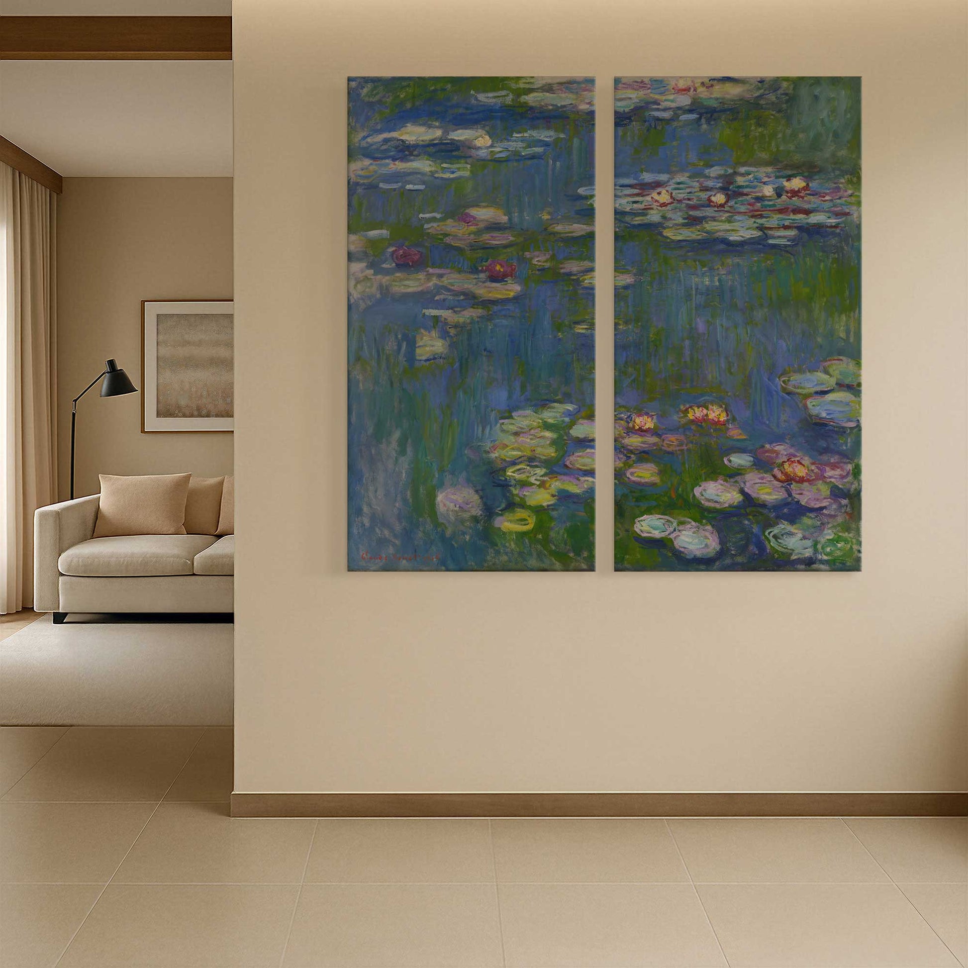 [Color:Stretched Canvas], Picture of art in a room