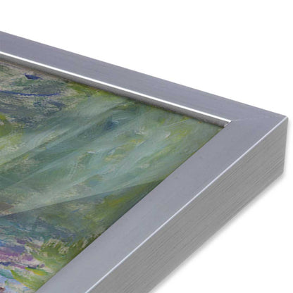 [Color:Polished Chrome], Picture of art in a Polished Chrome frame at an angle