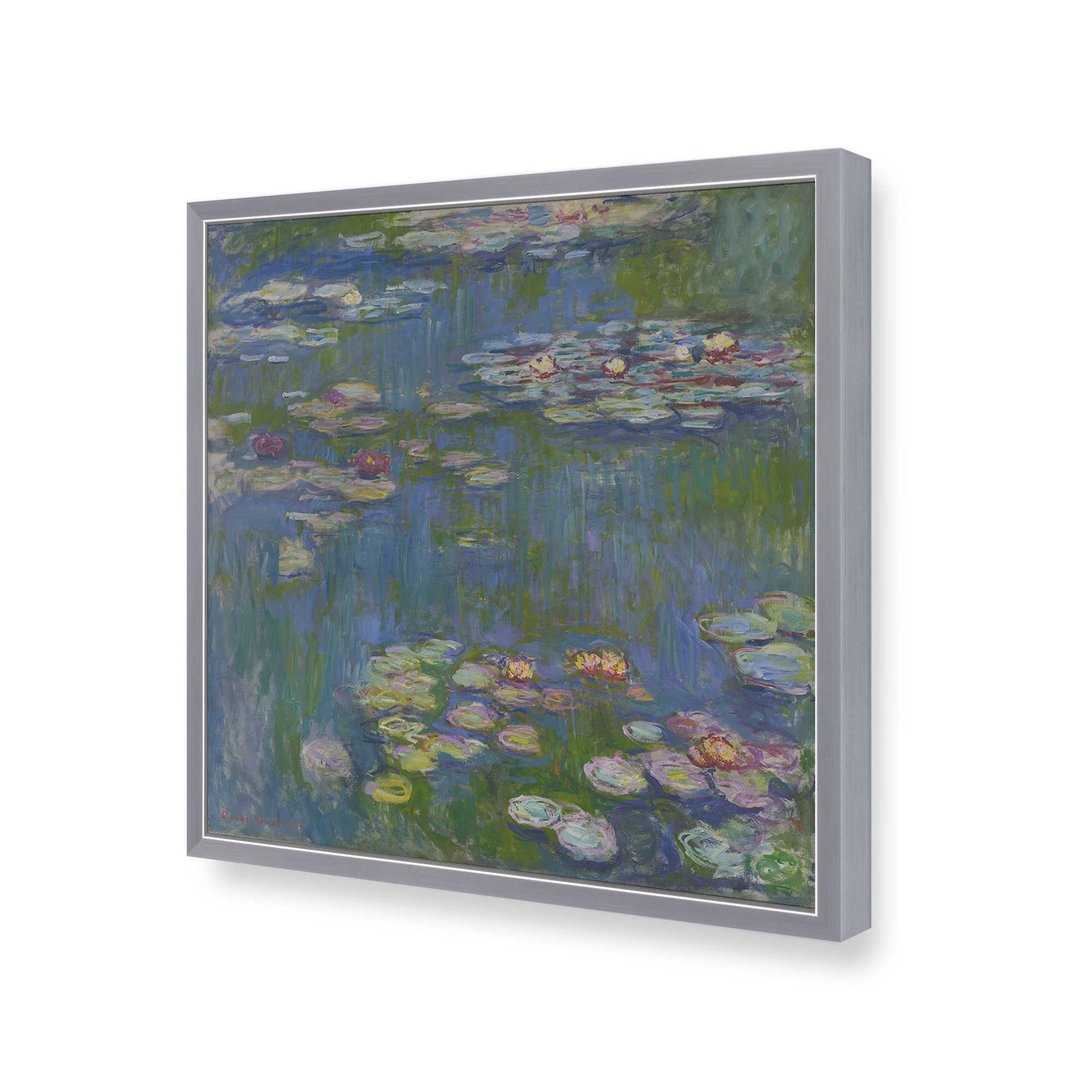 [Color:Polished Chrome], Picture of art in a Polished Chrome frame of the corner
