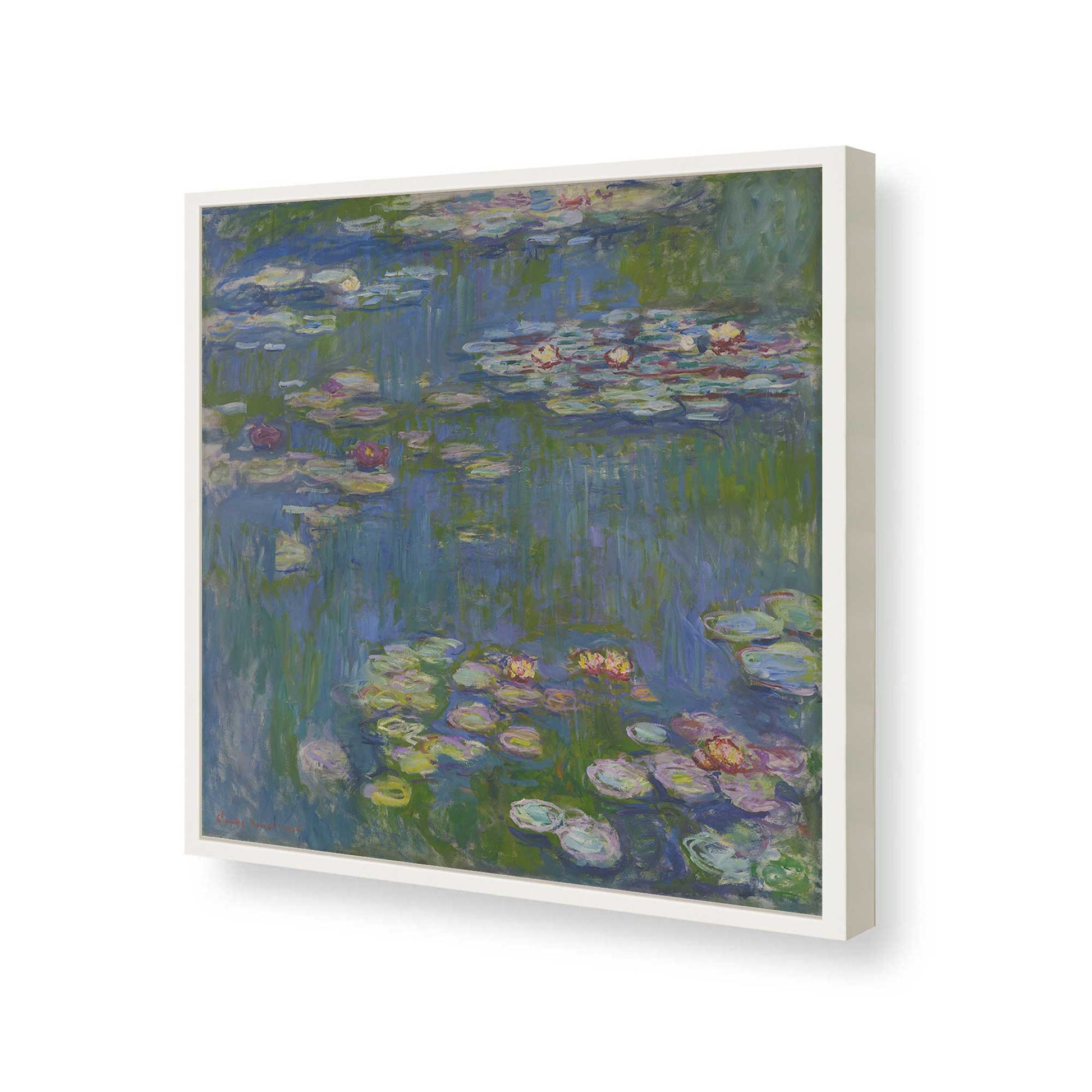 [Color:Opaque White], Picture of art in a Opaque White frame of the corner