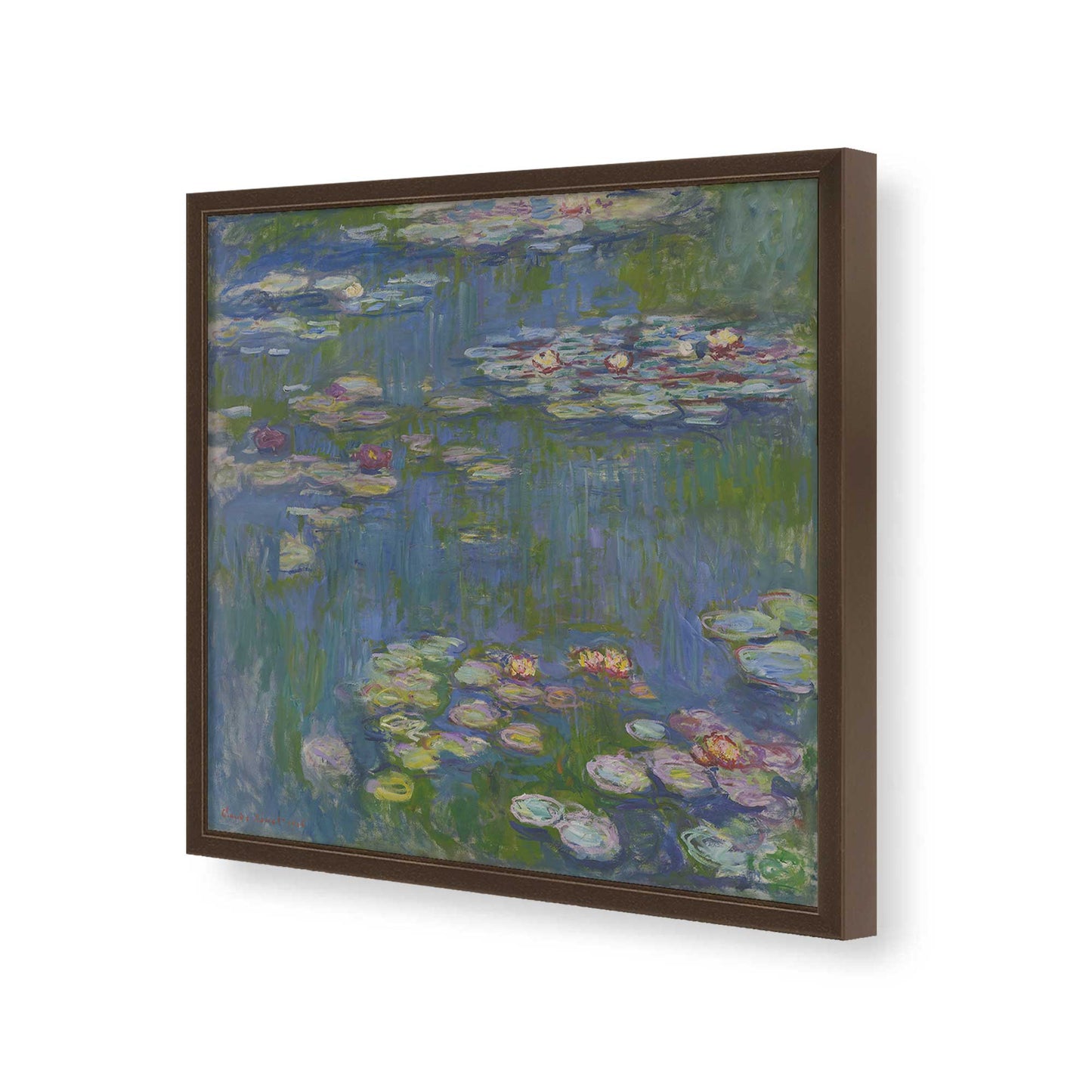 [Color:Espresso], Picture of art in a Espresso frame of the corner