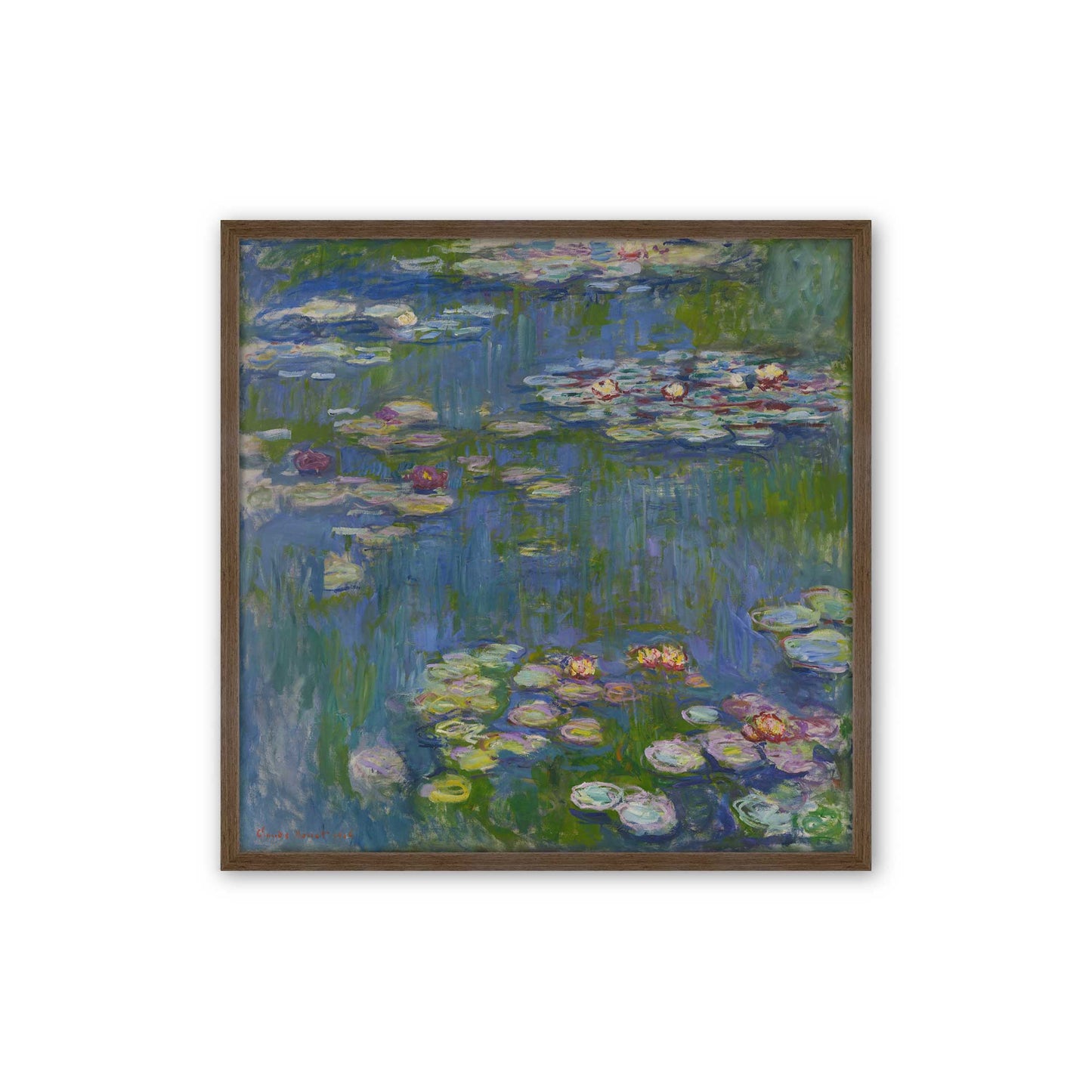[Color:Walnut], Picture of art in a Walnut frame