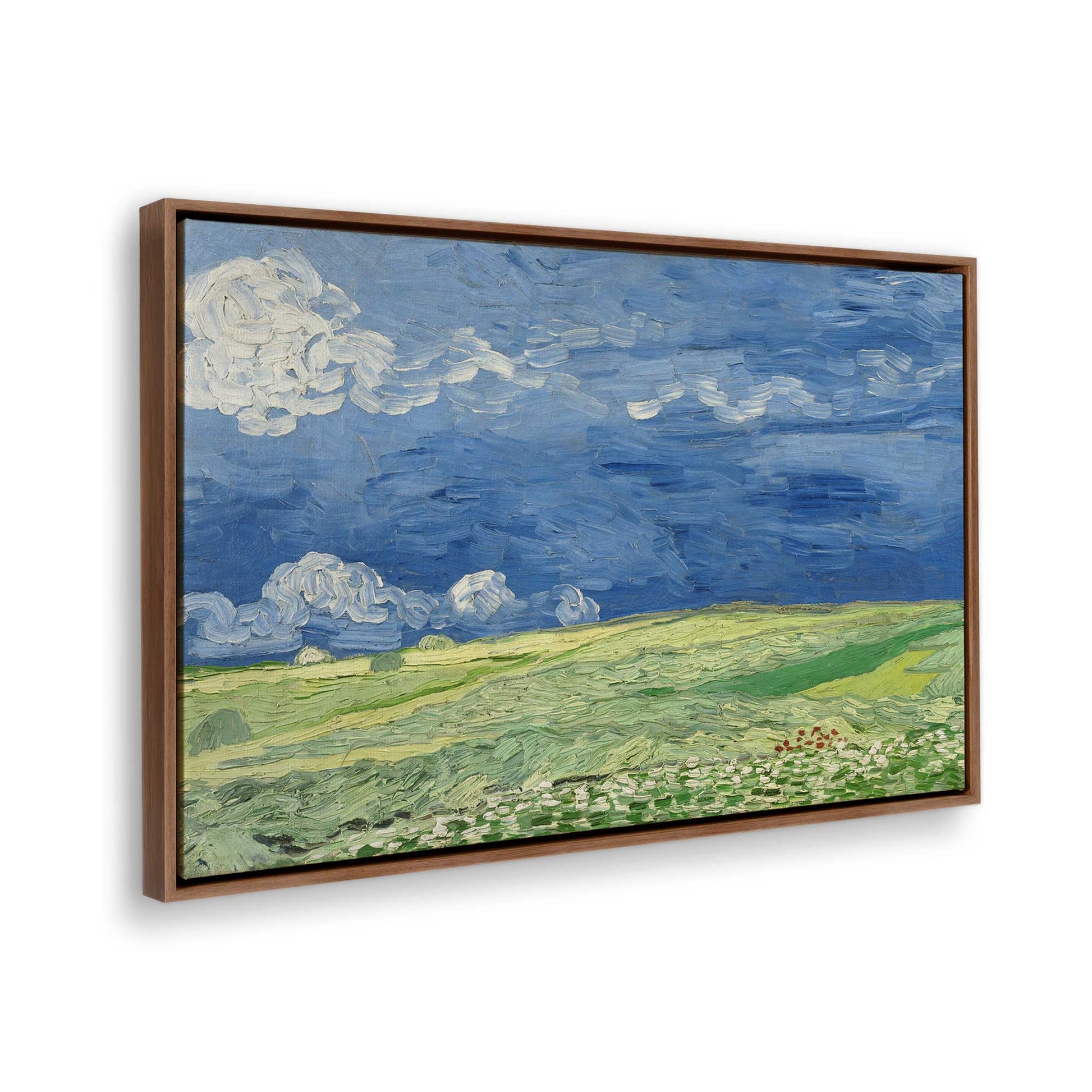 [Color:Walnut], Picture of the corner of the art
