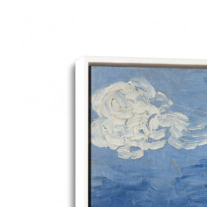 [Color:Opaque White], Picture of art in a White frame at an angle
