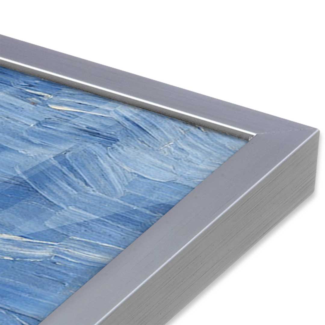 [Color:Polished Chrome], Picture of art in a Polished Chrome frame at an angle