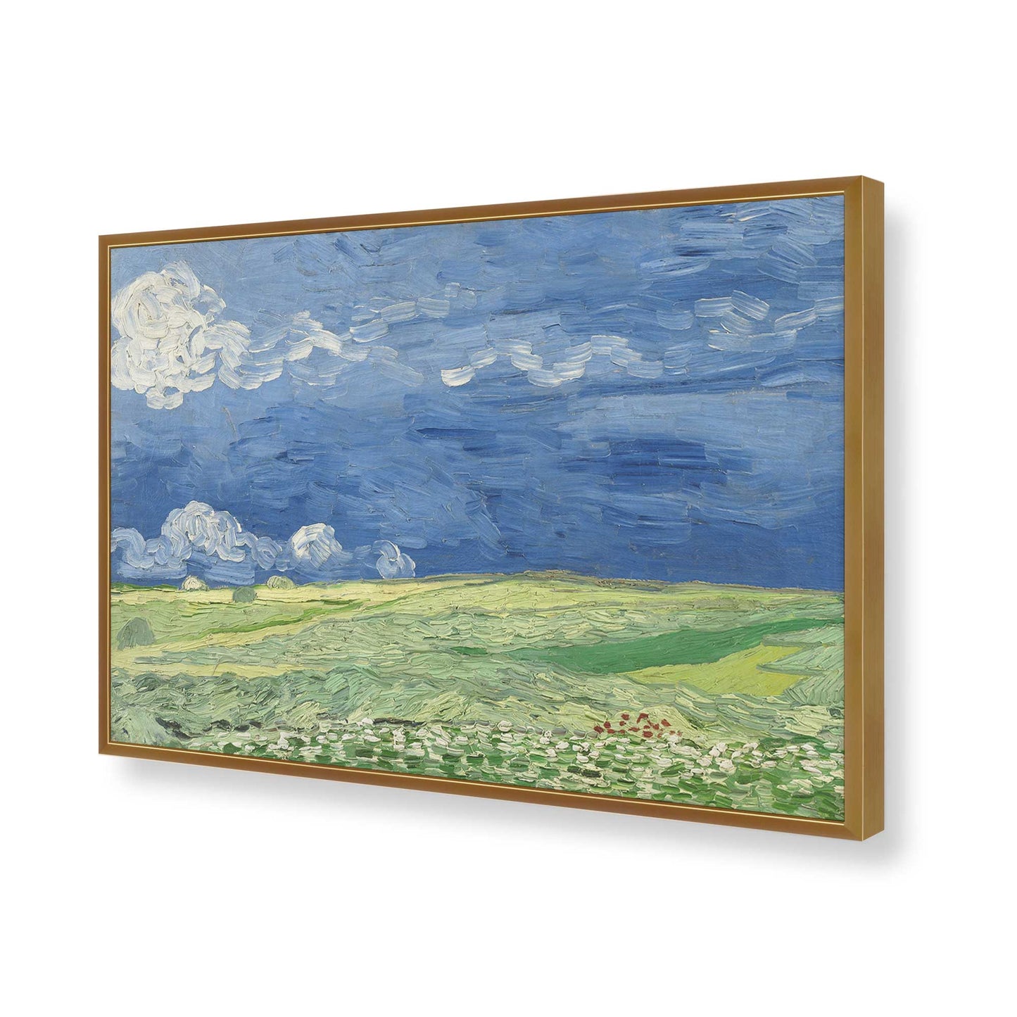 [Color:Polished Gold], Picture of art in a Polished Gold frame of the corner