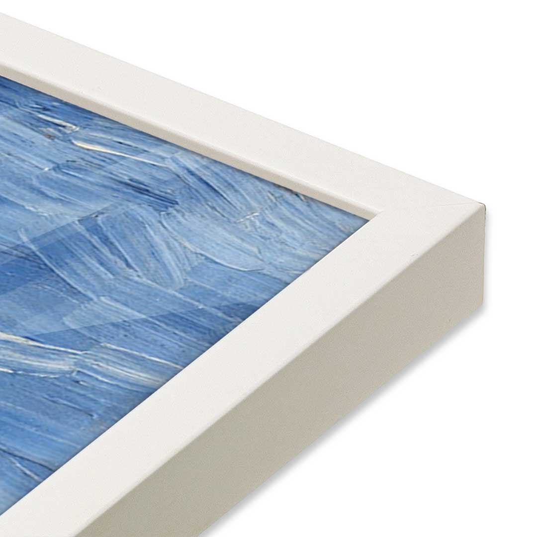 [Color:Opaque White], Picture of art in a Opaque White frame at an angle