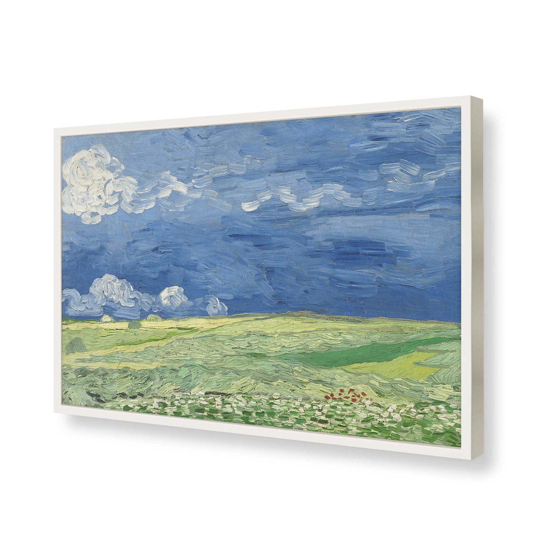 [Color:Opaque White], Picture of art in a Opaque White frame of the corner