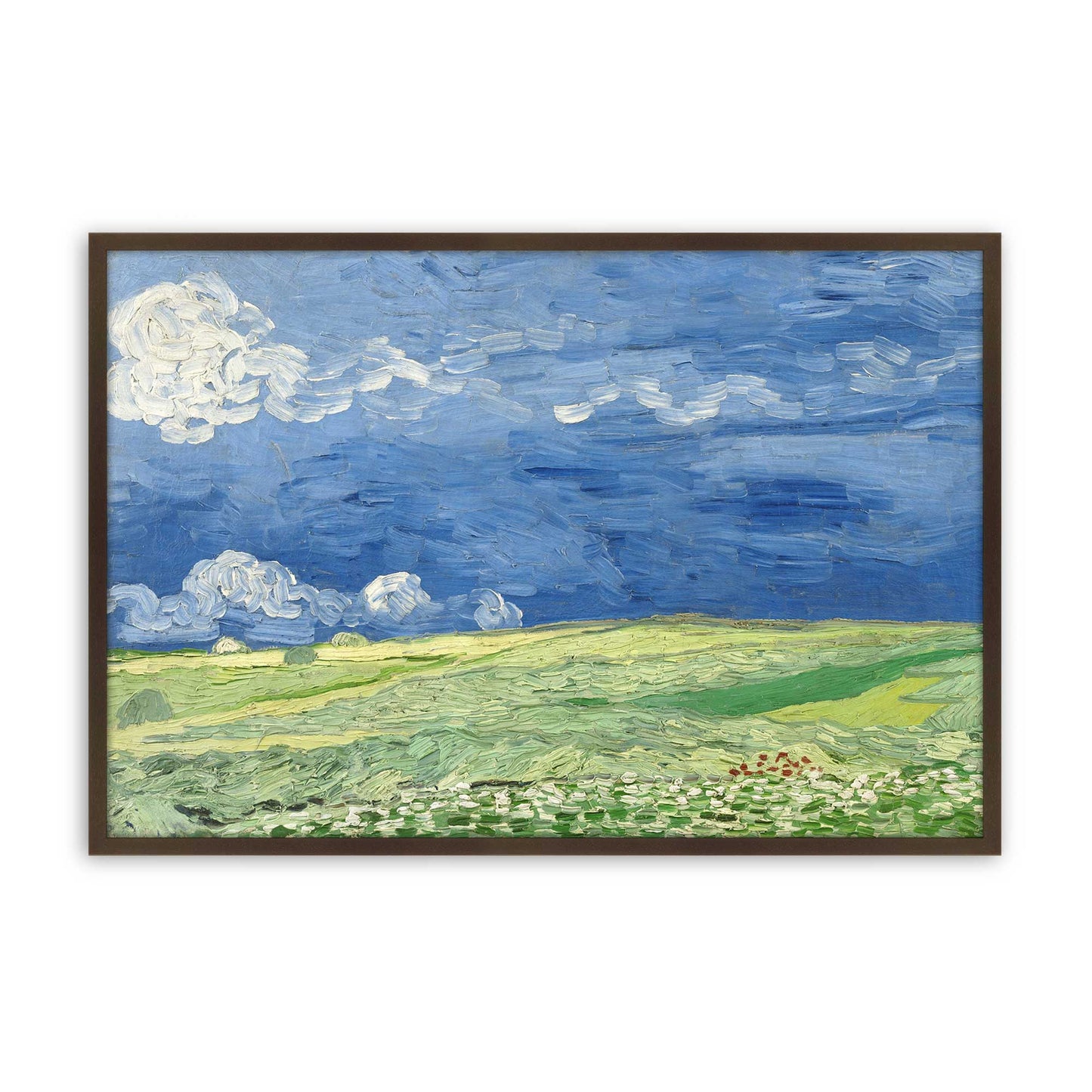 [Color:Brown], Picture of art in a Brown frame