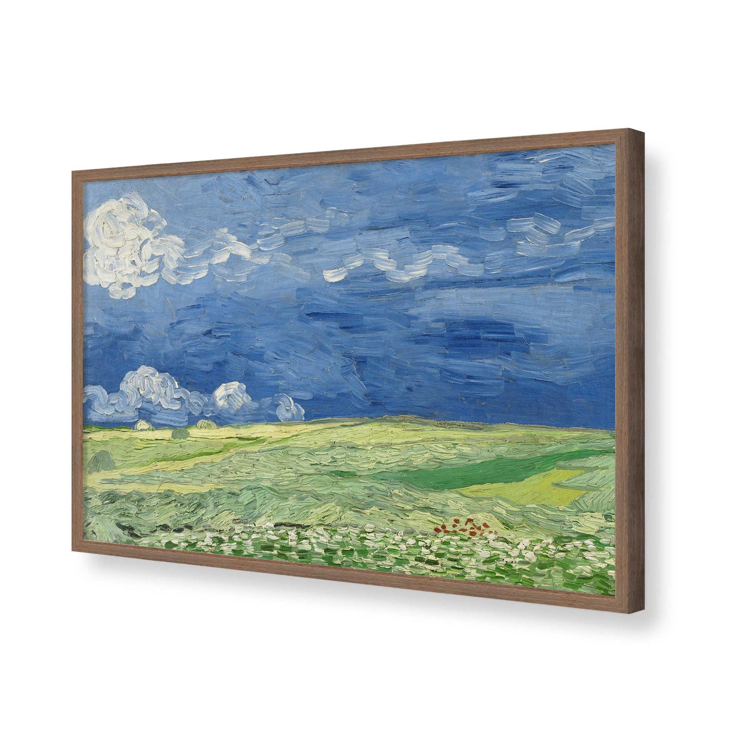[Color:Walnut], Picture of art in a Walnut frame of the corner