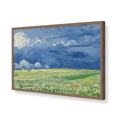 [Color:Walnut], Picture of art in a Walnut frame of the corner