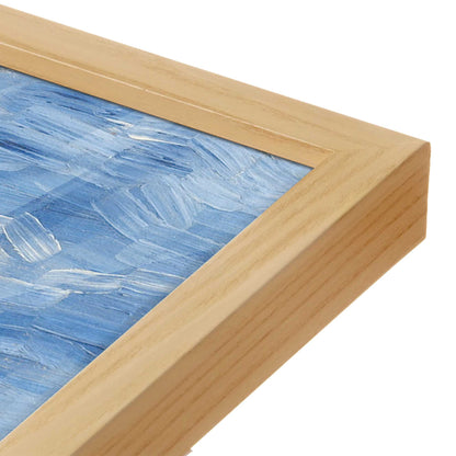 [Color:American Maple], Picture of art in a American Maple frame at an angle