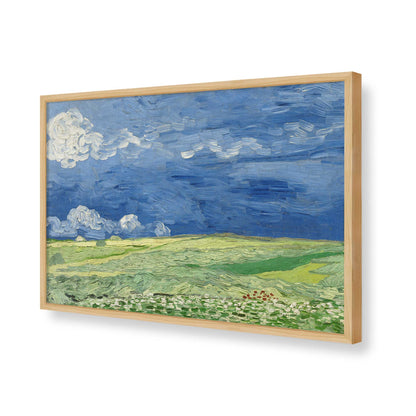 [Color:American Maple], Picture of art in a American Maple frame of the corner