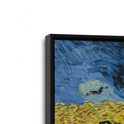 [Color:Satin Black], Picture of art in a Satin Black frame at an angle