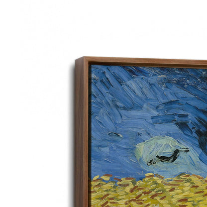 [Color:Walnut], Picture of art in a Walnut frame at an angle