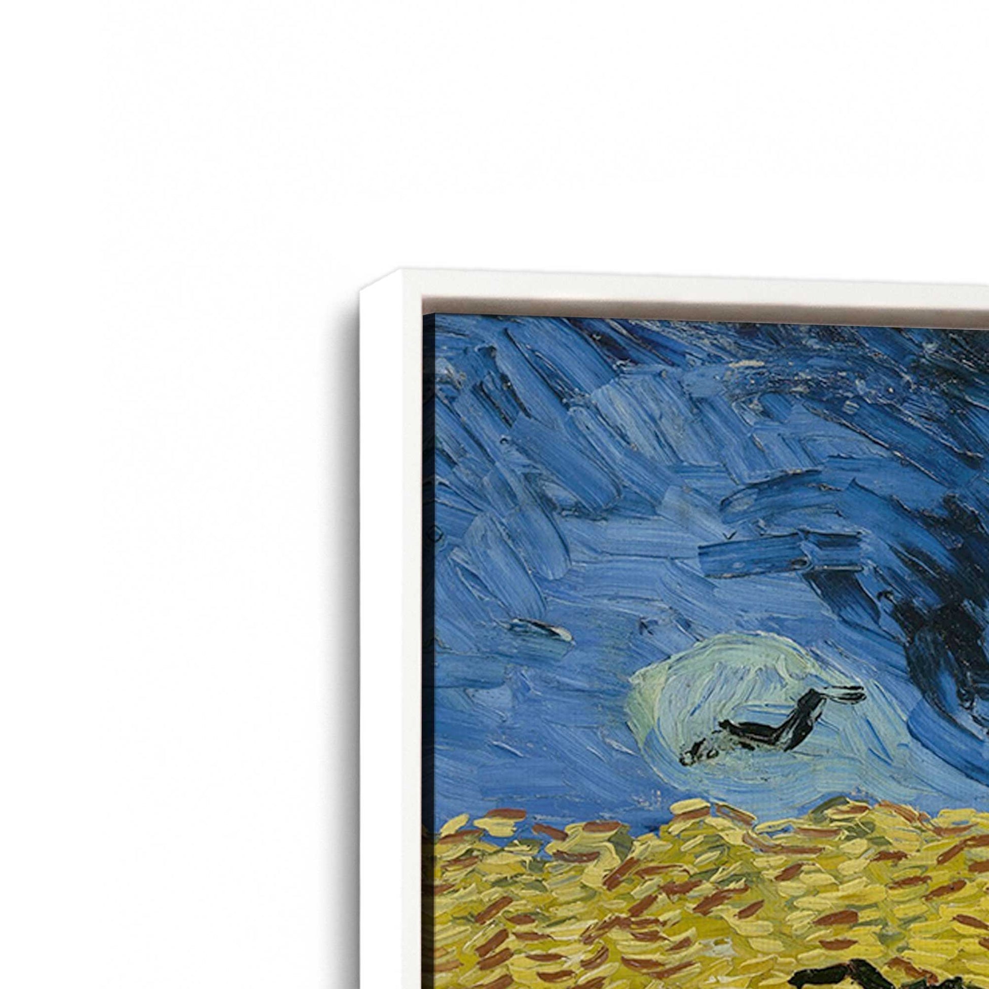 [Color:Opaque White], Picture of art in a White frame at an angle