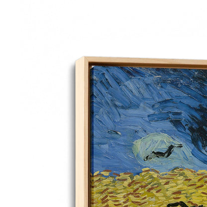 [Color:American Maple], Picture of art in a American Maple frame at an angle