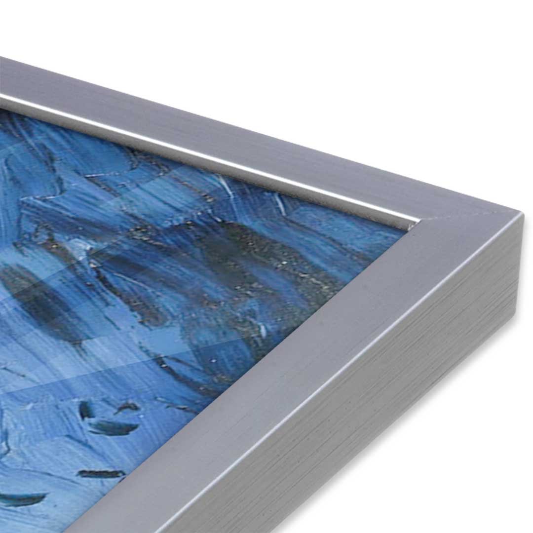 [Color:Polished Chrome], Picture of art in a Polished Chrome frame at an angle