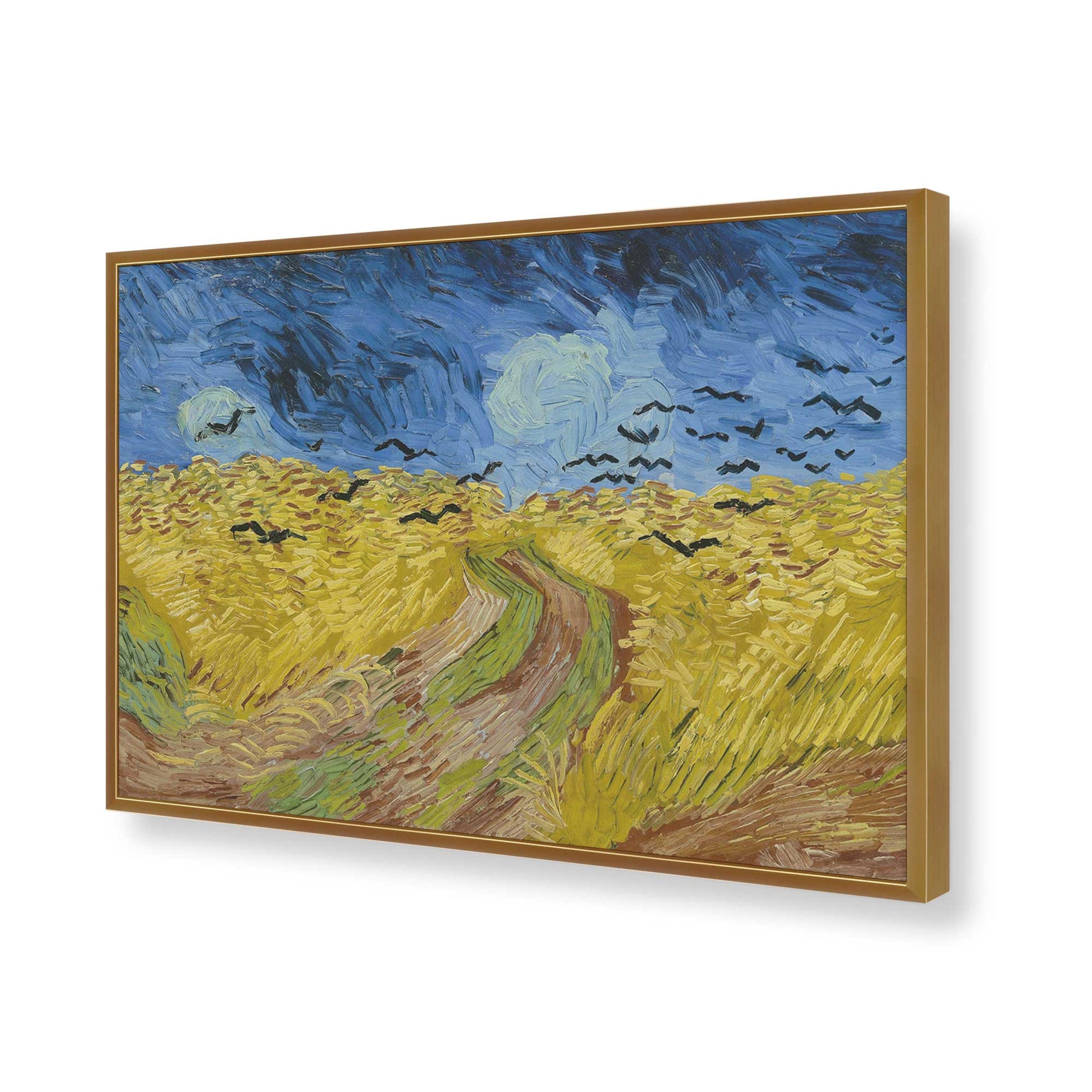 [Color:Polished Gold], Picture of art in a Polished Gold frame of the corner