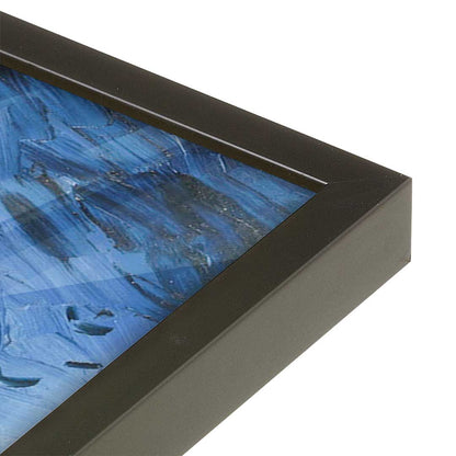 [Color:Satin Black], Picture of art in a Satin Black frame at an angle