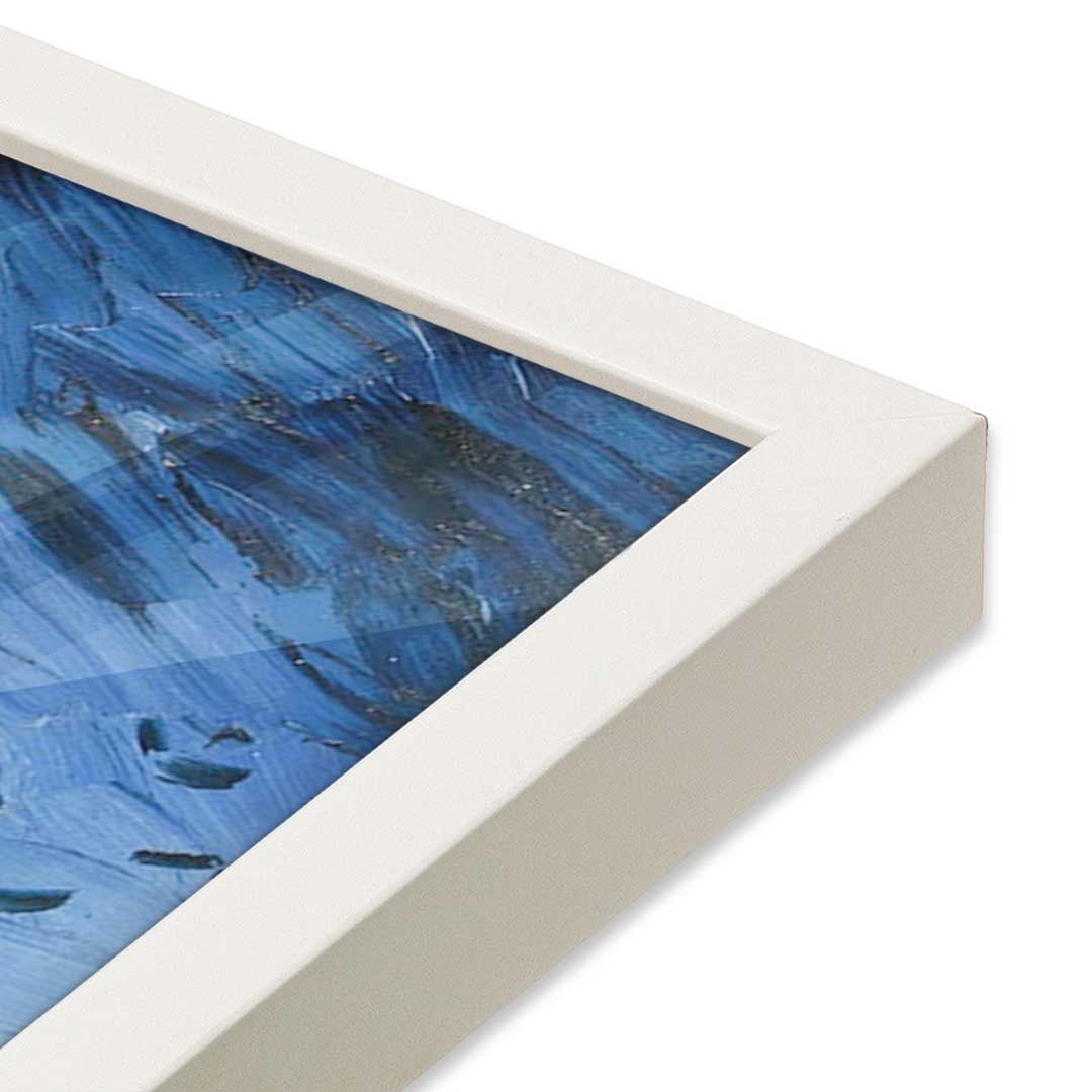 [Color:Opaque White], Picture of art in a Opaque White frame at an angle