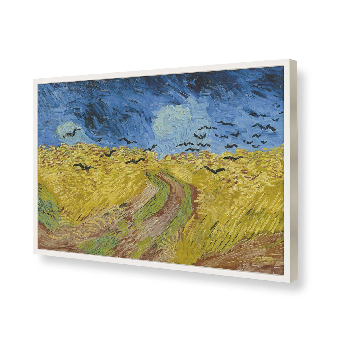 [Color:Opaque White], Picture of art in a Opaque White frame of the corner