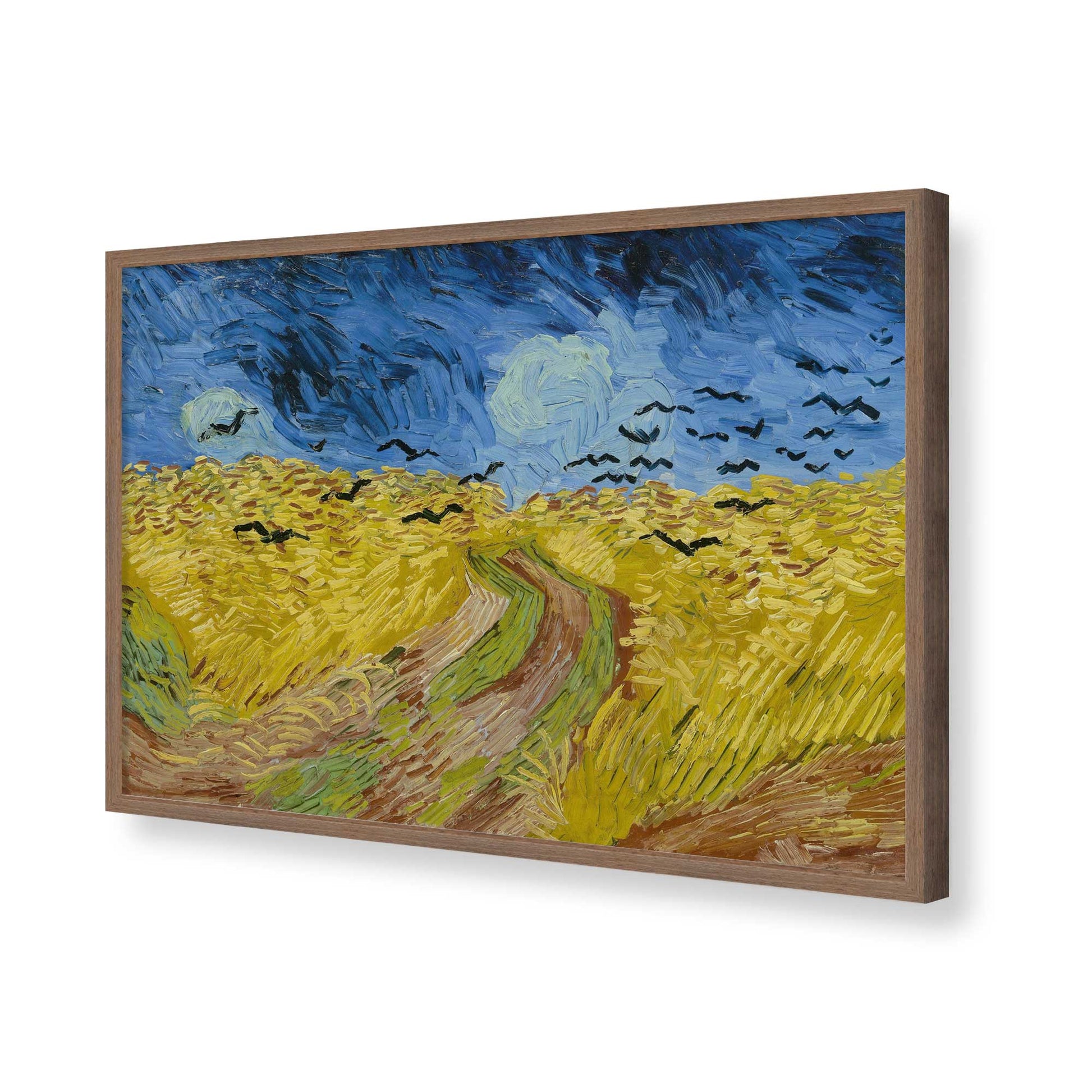 [Color:Walnut], Picture of art in a Walnut frame of the corner
